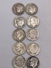 Roosevelt Dimes (10) 1940d,47,47d,48,48d,49d,50,53,56,57 Nice Coins  225