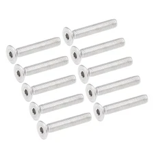 M5x30mm Flat Head Machine Screws Inner Hex Screw 304 Stainless Steel Bolts 10Pcs