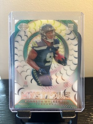 2022 Illusions Kenneth Walker III Rookie Mystique Green /10 RC #M-18 SSP