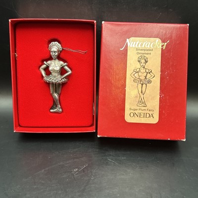 Nutcracker Christmas Oneida 1992 Silver Plated Ornament Sugar Plum Fairy BB5