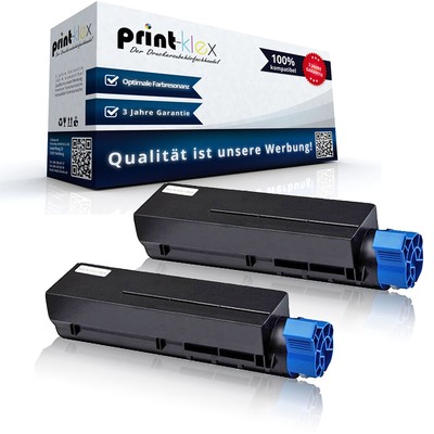 2x Reman Tonerkartuschen für OKI B-432-DN Laserkartusche