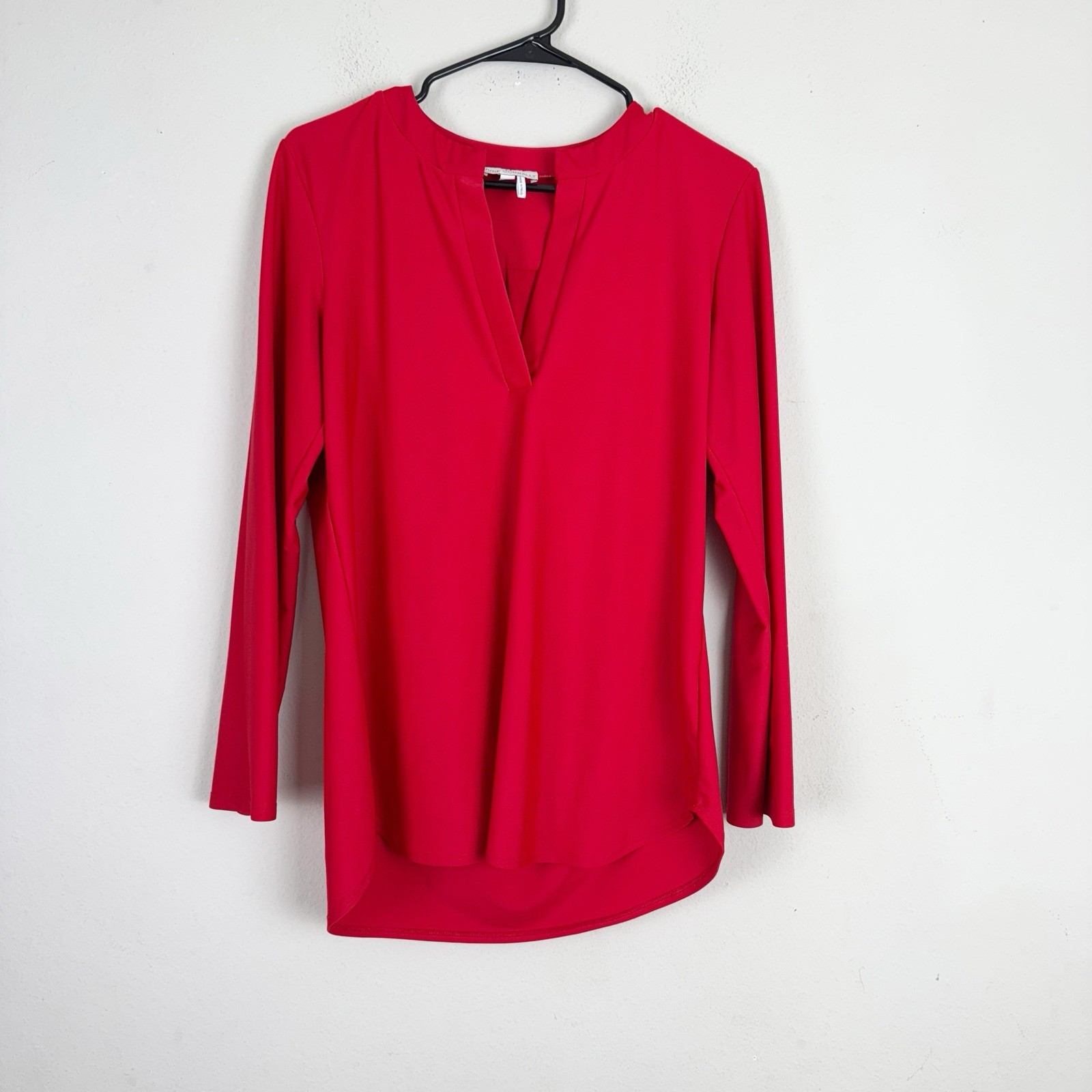 Jude Connally Women’s Solid Red Tunic Top Size S