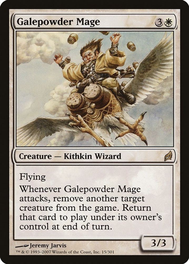 2007 Magic: The Gathering: Lorwyn - Galepowder Mage (#15, R, Lightly Played)