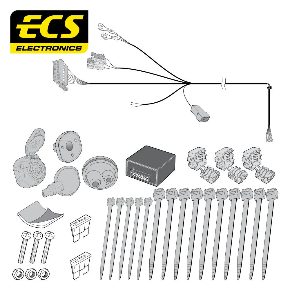 Towbar Wiring Kit 13 Pin MERCEDES E Class Estate March 2002 - Oct 2009 MB074D1U