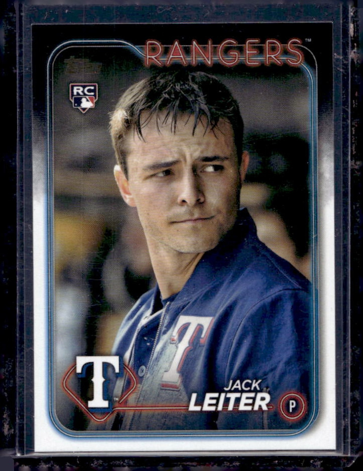 2024 Topps Update Jack Leiter RC Golden Mirror SP Rookie #US156 Rangers