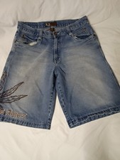VTG Victorious Urban Couture Baggy Jorts Los Angeles Embroidered Shorts Size 36