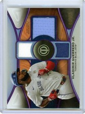 2025 Topps Tribute VLADIMIR GUERRERO JR Triple Relic Purple /50 TTR-VG Blue Jays