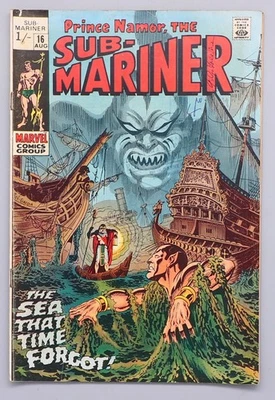 Prince Namor the Sub-Mariner #16 Superhelden Comic Heft Marvel englisch 1968 - Bild 1 von 4