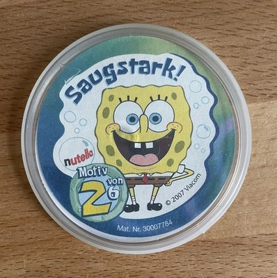 Spongebob Schwammkopf  Bügelbild - Nutella 2007 - Motiv 2 - 5 cm