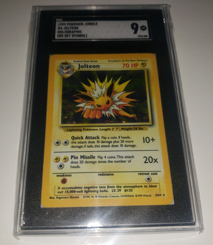 Jolteon (Unlimited) graded SGC 9 for sale on eBay