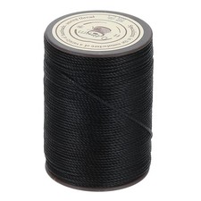 Waxed Cord 0.8mm Black Waxed Polyester Cord 54 Yards String Thread