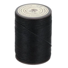 Waxed Cord 0.8mm Black Waxed Polyester Cord 54 Yards String Thread