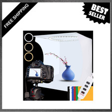 Photo Studio Light Box Kit 12x12 Inch Folding Photography Tent with 128 LED