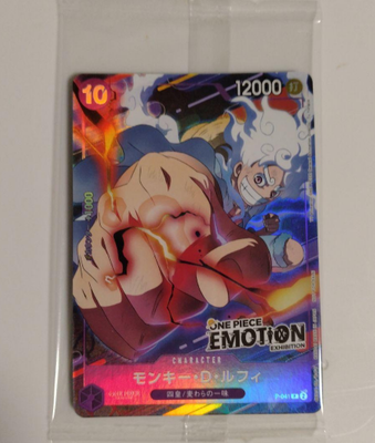 ONE PIECE Card Monkey D. Luffy P P-041 Sealed Promo Emotion