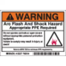 Brady 102307 Arc Flash Protection Label, Pk100,  102307