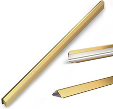 1X1X48 Inch 304 Stainless Steel Golden Wall Corner Guards 10-Pack Heavy Duty R