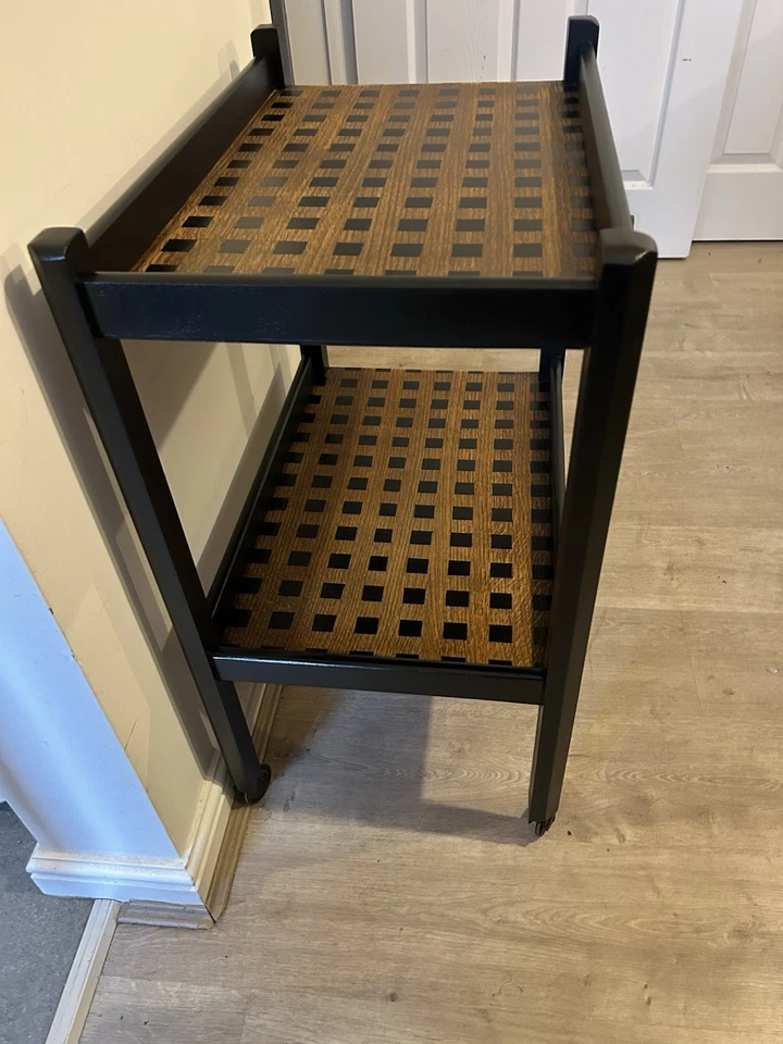 1930s Vintage Art Deco Wooden Drinks Trolley. In Excellent Condition - Image 3 of 4