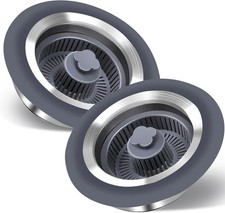 3 in 1 Kitchen Sink Stopper W/ Strainer Basket Stainless Steel Anti-Clogging
