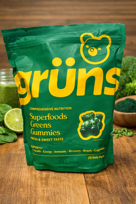 New Gruns Super Food Adult Vitamin Gummies - 28 Pack Sugar Free or Low Sugar