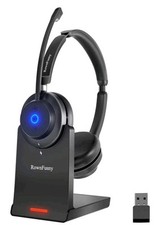 RownFusny Bluetooth Wireless Headset with Mic for Work, Bluetooth 5.3