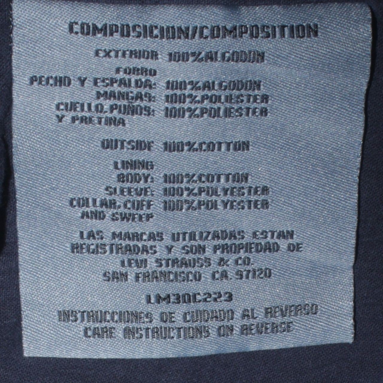 Levi'S Blue Jacket Mens M image 8