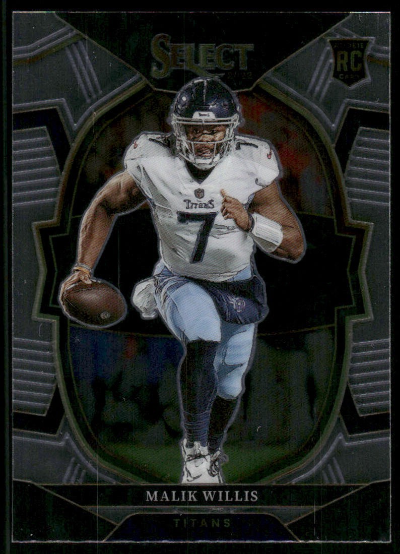 2022 Panini Select Malik Willis Rookie Tennessee Titans #38