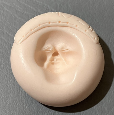 Vtg AMACO No 7 Face Push Mold Chris Lyne by Maureen Doll Polymer Clay Fimo