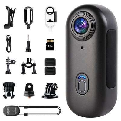 Action Camera 4K WiFi Waterproof Dash Cam for Car Motorcycle Helmet Recorder