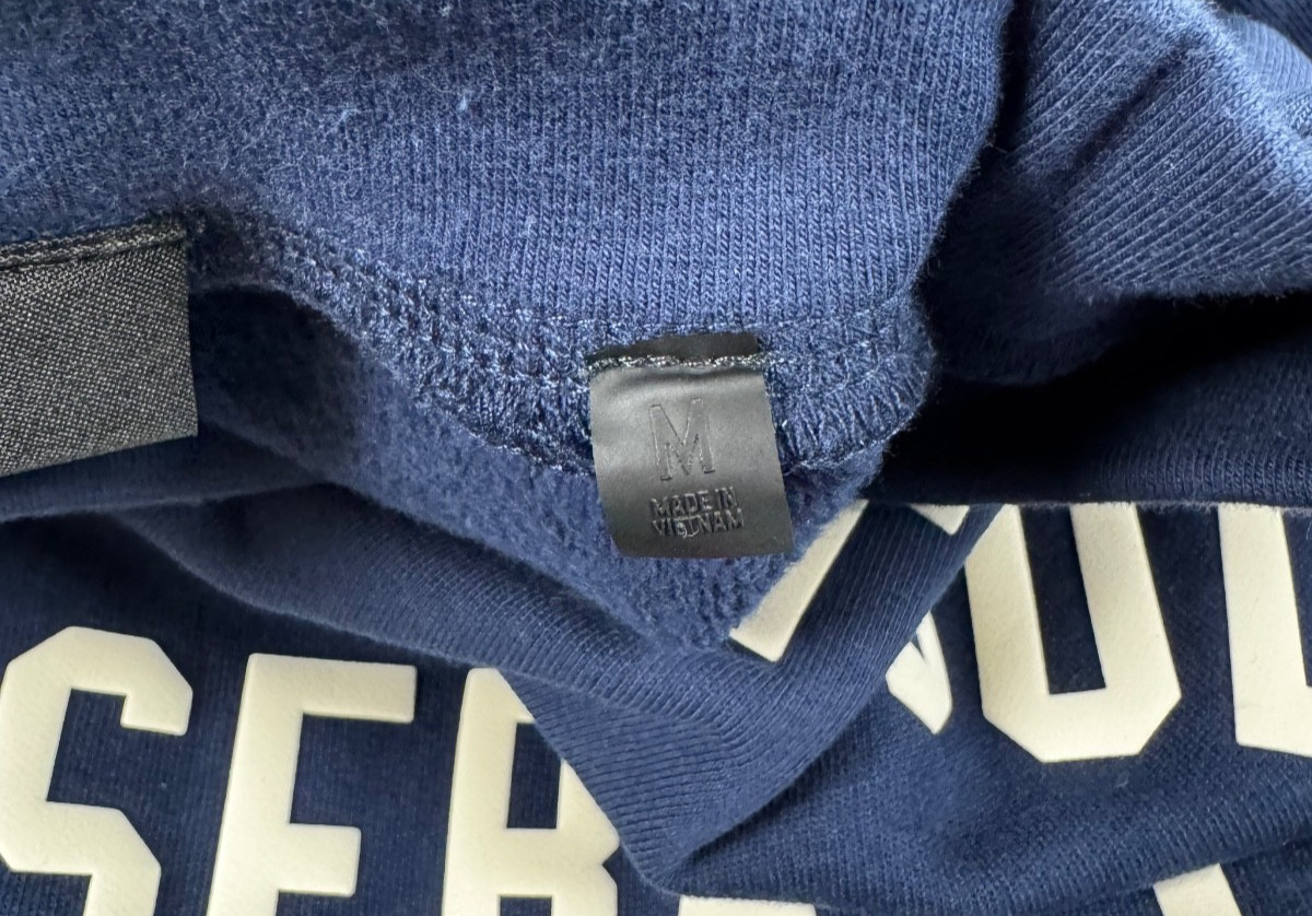 NWT Fear Of God Essentials MLB Sport Fit Crewneck  Midnight Navy Unisex Meduim thumbnail 3