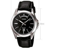 Casio MTP-1370L-1A Men's Leather Wrist Watch 100 Genuine