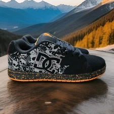 Men's Shoes DC Gaveler Casual Low Top Skate Shoes  - Black/Gray/Orange