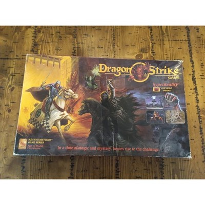 Dragon Strike Board Game TSR 1993 AdventureVision D&D VHS Video 1400 Complete?