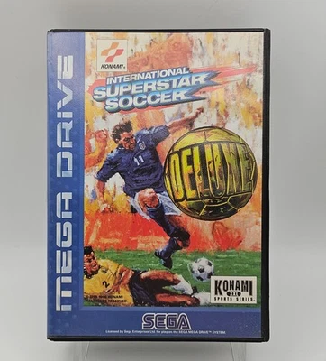 International Superstar Soccer Deluxe | Sega Mega Drive Game Boxed Tested - Image 1 of 4
