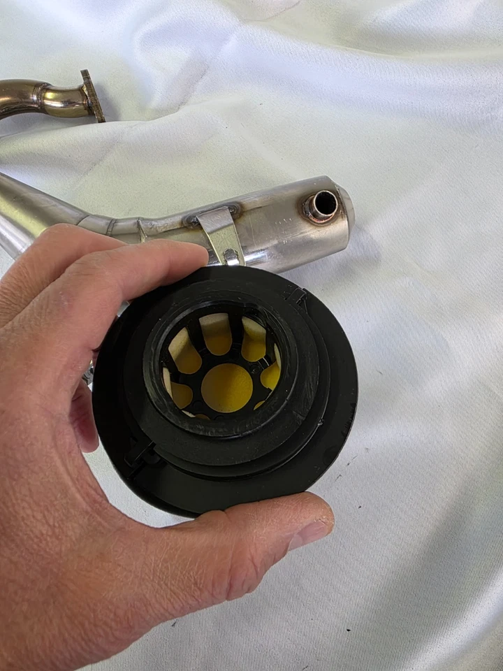 LOSI 5ive / Rovan Edelstahl Auspuff+Kupplungsglocke+Ritzel+Luftfilter - Bild 4 von 4