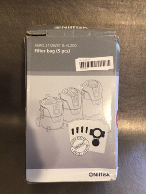 #ad NILFISK Aero 21 26 31 amp; Aero 20 25 amp; Vl200 5 Filter Vacuum # 107419590 $26.50