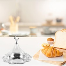  Plateau À Dessert Lune En Fer Forgé Présentoir Gâteaux Avec Dôme Assiettes