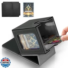 Jaffzora Card Deck Box for MTG Commander, Magnetic Card Display Case, TCG Car