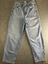 BDG Urban Outfitters High Rise Baggy Straight Leg Jeans Women's Size 29 Blue