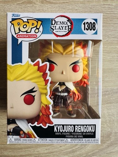 Funko Pop! Vinyl: Demon Slayer - Kyojuro Rengoku #1308 Mint W/pro.
