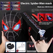Marvel 1:1 Miles Morales Maske mit beweglichen Augen elektronische Maske Wink - LICHTER
