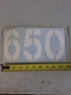 1972 Vintage Sno-Jet Thunder Jet 650 hood decals