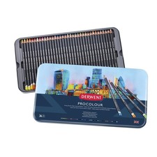 Derwent Colored Pencils, Procolour Pencils, Drawing, Art, Metal Tin, 36 Count