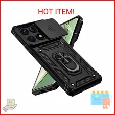 for Motorola Edge 2025 Case, with Slide Camera Cover HD Screen Protector Milita