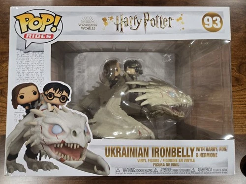 Funko Pop! Rides:Harry Potter-Harry,Hermione, & Ron Riding Gringgotts Dragon #93