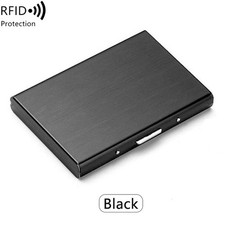 Credit Card ID Holder Slim Money Travel Wallet Men Stainless Steel RFID Blocking