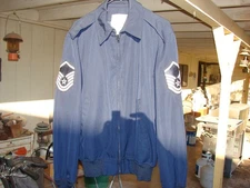 US Air Force Enlisted Lightweight Jacket in Navy Blue Master Sergeant 44 L MINT