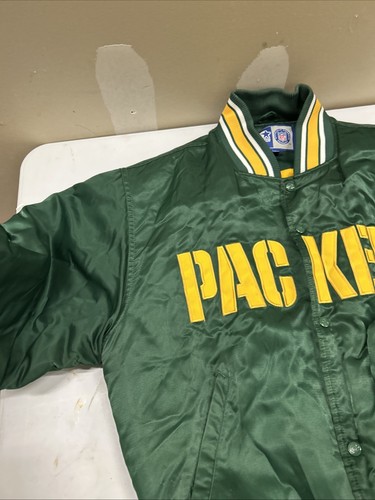 Vintage Starter NFL Green Bay Packers Satin Bomber Jacket Mens M Medium by Starter, Size M, $59.79 - Photo 2