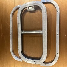 Used Caldwells Horsebox Window 19 1/4 x 10 1/4 Side Slider Plus Internal Trim