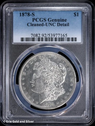 1878-S $1 Morgan Silver Dollar PCGS UNC Details