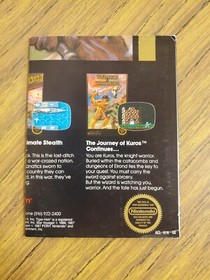 Wizards & Warriors NES Promo Insert - Acclaim 1987  ACL-WW-US